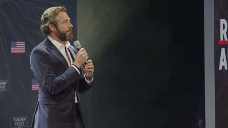 Actor Zachary Levi speaks at event in Michigan