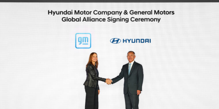 Large 63481 HyundaiandGMSignMemorandumofUnderstandingtoExploreCollaborationonVehiclesSupplyChainandClean EnergyTechnologies