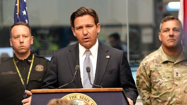 ron desantis hurricane news conf. tallahassee fl oct. 7 2024