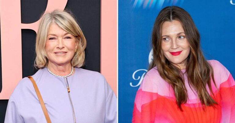 Martha Stewart Playfully Pushes Drew Barrymore Away After Dating Question 1