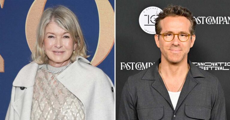 Martha Stewart Says Neighbor Ryan Reynolds Isnt Funny in Real Life