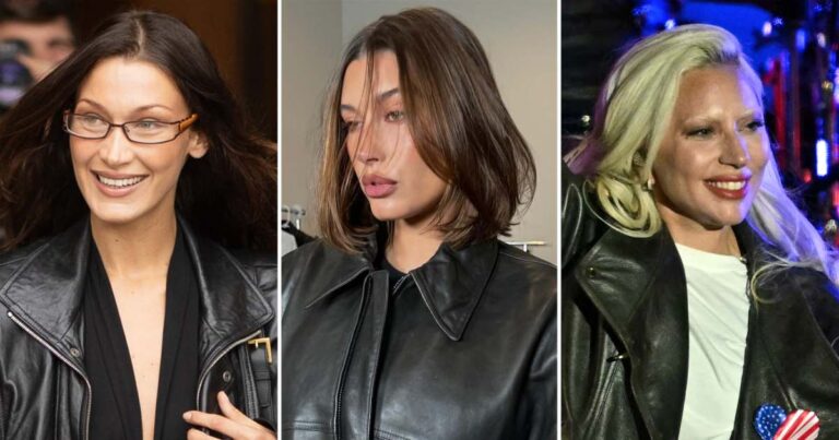 The 2024 Leather Jacket Trend Loved By Celebrities