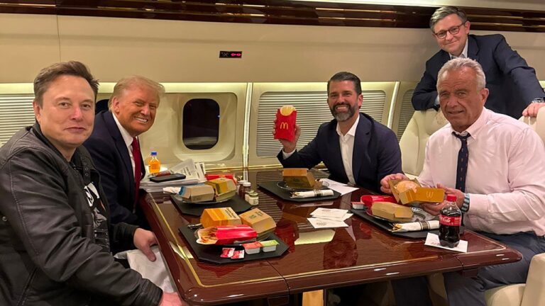 djt jr mcdonalds maha