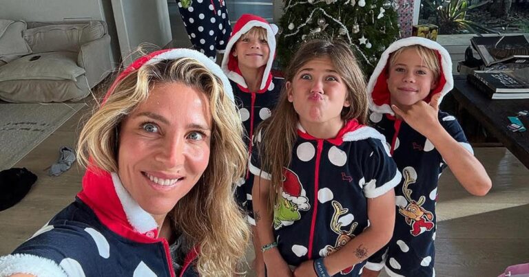 See Celebrities Rocking Their Best Matching Holiday and Christmas Pajamas 01 2024