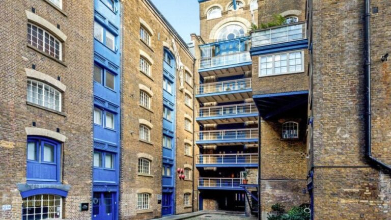 Once a grain mill and warehouse New Concordia Wharf is now a luxury residential building. Image Anderson Rose